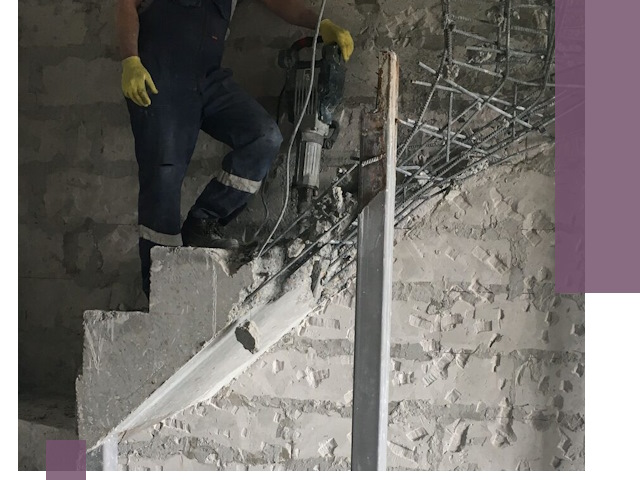 Демонтаж металлических и бетонных лестниц в Ишимбае