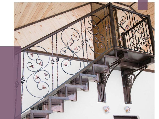 Кованые лестницы в Ишимбае от 79100 руб. под ключ