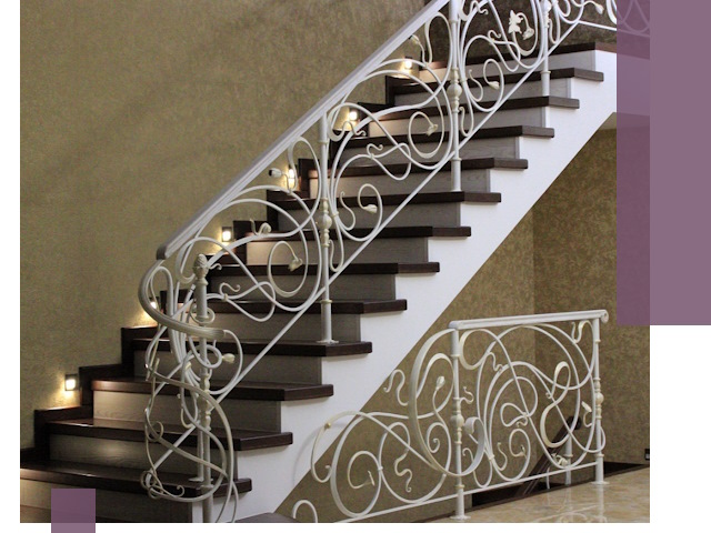 Кованые лестницы под ключ в Ишимбае — изготовление и монтаж
