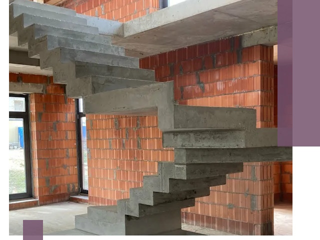 Изготовление бетонных лестниц под ключ в Ишимбае