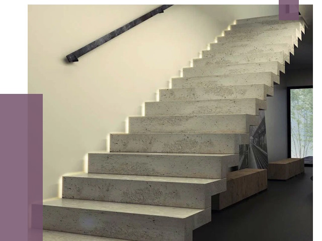 Облицовка бетонных лестниц в Ишимбае от 4563 руб/м2 
