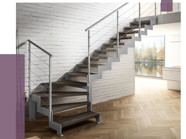 Г-образные лестницы под ключ в Ишимбае от 36761 руб. | ПРОЛЁТ-Шмб