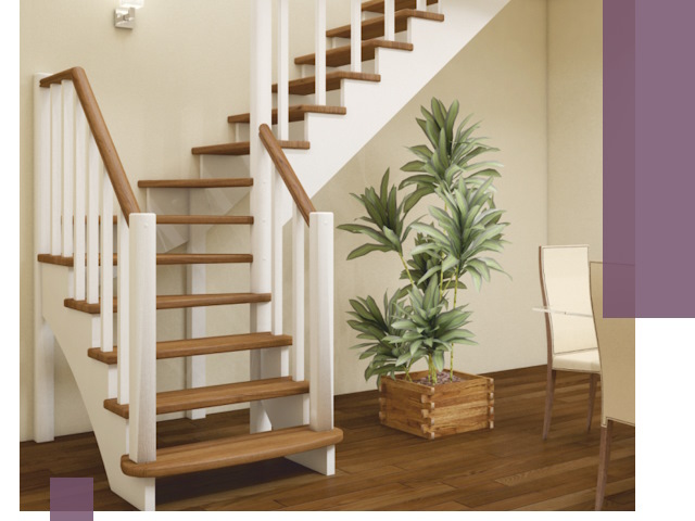 Г-образные лестницы под ключ в Ишимбае — изготовление и монтаж