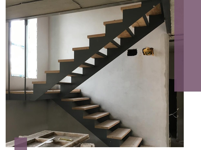 Изготовление лестниц на металлокаркасе в Ишимбае от производителя