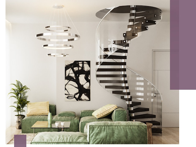 Лестницы для двухуровневой квартиры в Ишимбае — изготовление и монтаж