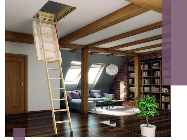 Чердачные лестницы под ключ в Ишимбае: изготовление и монтаж