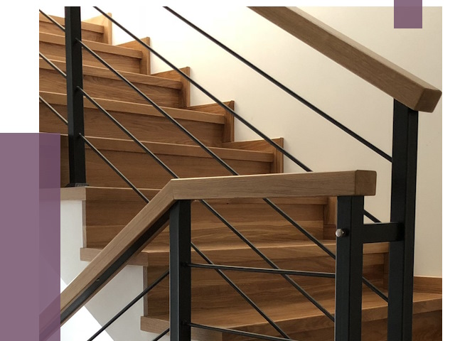 Обшивка металлической лестницы деревом в Ишимбае от 4310 руб. 