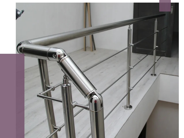 Перила из нержавеющей стали в Ишимбае от 8924 руб. под ключ | ПРОЛЁТ-Шмб