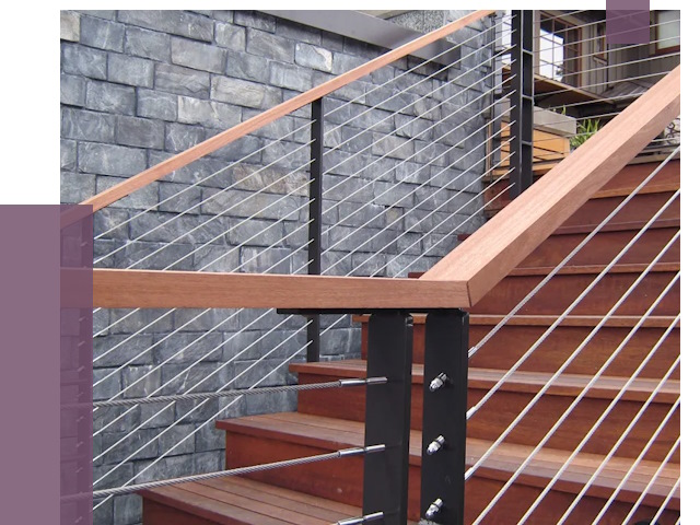 Тросовые перила под ключ в Ишимбае от 7707 руб. 