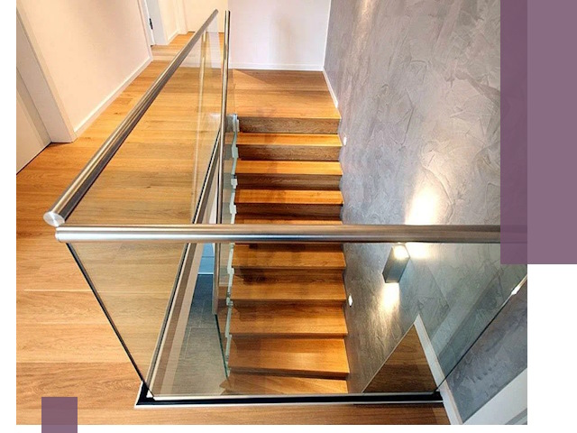 Перила для лестницы в доме — изготовление и монтаж в Ишимбае