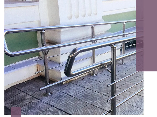 Ограждения пандусов из металла и нержавейки в Ишимбае