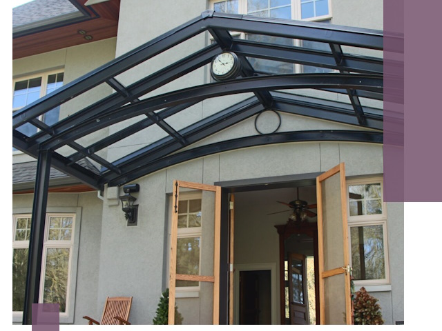 Изготовление и монтаж навесов и козырьков в Ишимбае