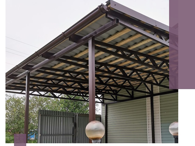 Навесы под ключ в Ишимбае: изготовление, монтаж и гарантия