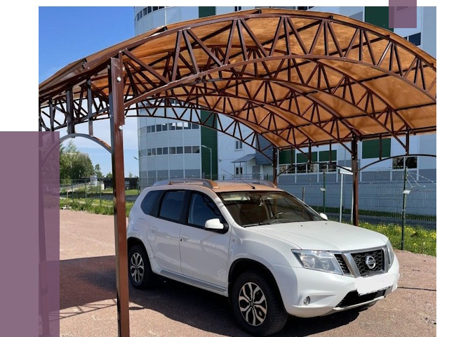 Недорогие навесы в Ишимбае от 42592 руб.  | ПРОЛЁТ-Шмб