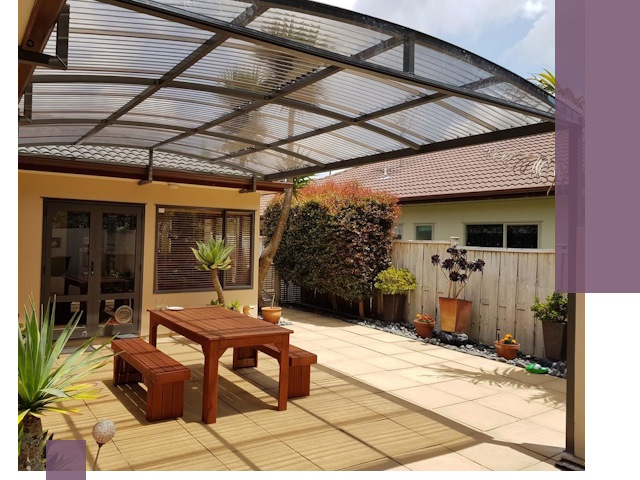 Навесы во двор под ключ в Ишимбае — изготовление и монтаж