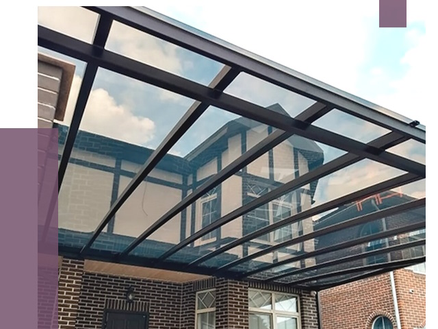 Навесы из поликарбоната в Ишимбае от 8539 руб. под ключ — ПРОЛЁТ-Шмб