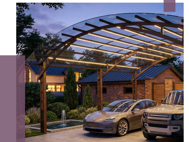 Металлические навесы в Ишимбае от 12575 руб. под ключ — ПРОЛЁТ-Шмб