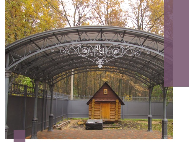 Кованые навесы премиум-класса под заказ в Ишимбае