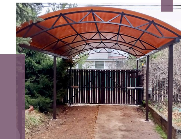 Арочные навесы в Ишимбае от 12626 руб. — изготовление и монтаж | ПРОЛЁТ-Шмб