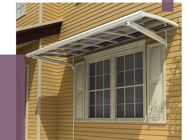 Козырьки над окнами в Ишимбае от 7555 руб. — монтаж, покупки | ПРОЛЁТ-Шмб