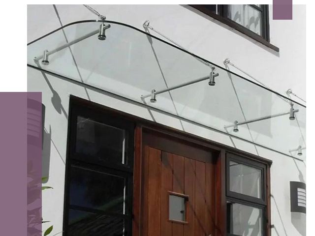 Стеклянные козырьки в Ишимбае от 18761 руб. | ПРОЛЁТ-Шмб