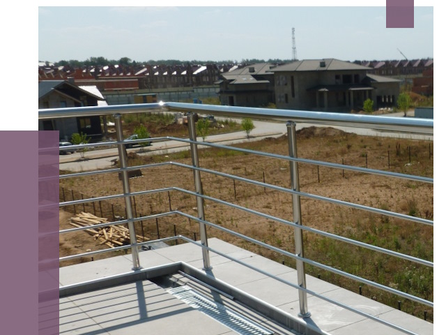 Парапеты из нержавеющей стали в Ишимбае от 7910 руб. за м² | ПРОЛЁТ-Шмб