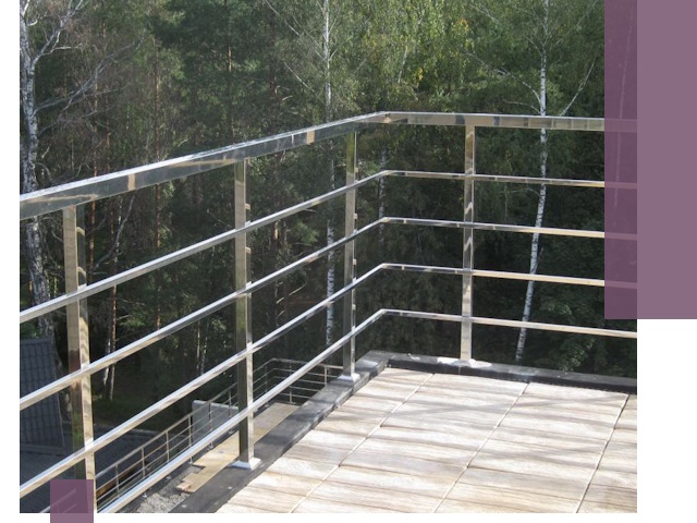 Парапеты из нержавеющей стали в Ишимбае — изготовление и монтаж