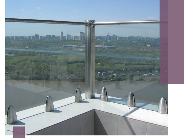 Стеклянные парапеты премиум класса в Ишимбае для домов и бизнесов