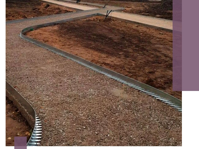 Металлические бордюры под ключ в Ишимбае — изготовление и монтаж