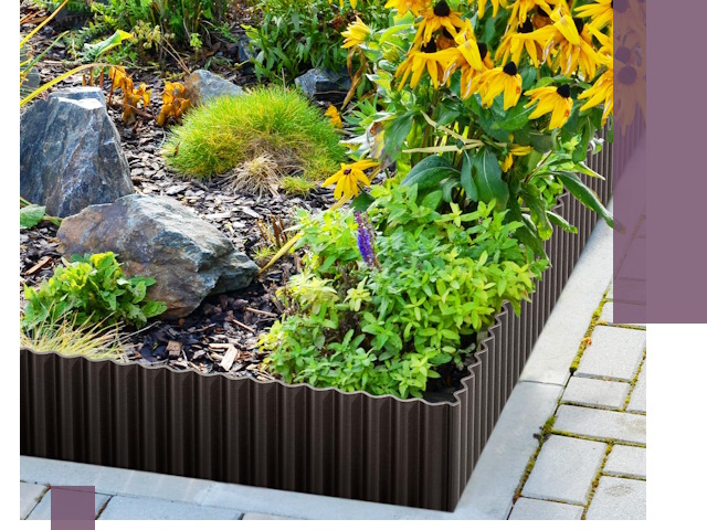 Металлические бордюры для клумб в Ишимбае — производство и монтаж