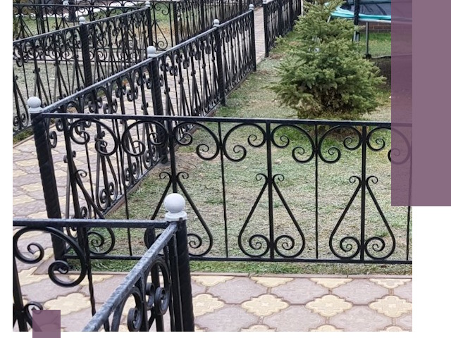 Кованые газонные ограждения под ключ в Ишимбае